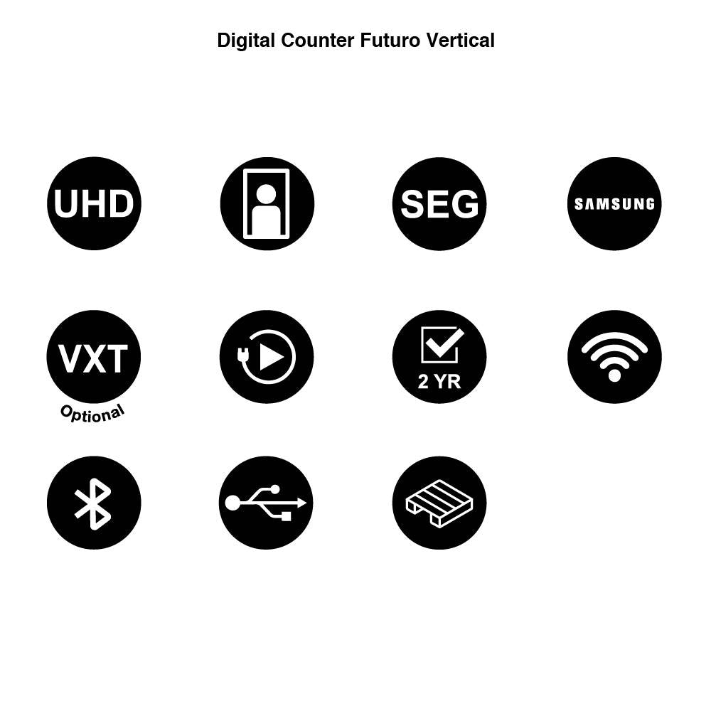 Digital Counter Futuro Verticaal