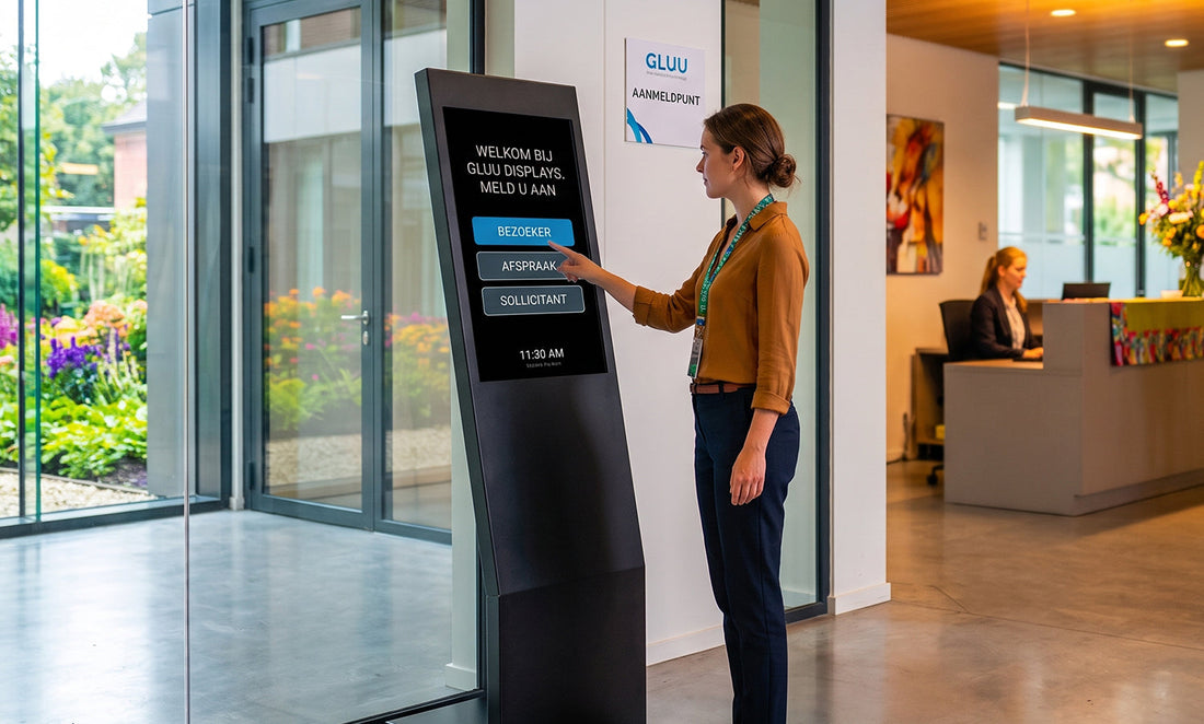 Waarom een aanmeldzuil of digitale kiosk de perfecte oplossing is voor uw receptie