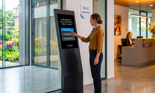 Waarom een aanmeldzuil of digitale kiosk de perfecte oplossing is voor uw receptie